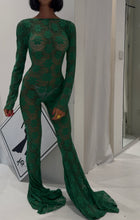 Carica l&#39;immagine nel visualizzatore di Gallery, GREEN LONG SLEEVE JUMPSUIT
