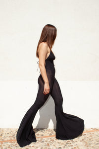 FLARED TRIANGLE JUMPSUIT