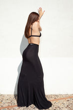 Carica l&#39;immagine nel visualizzatore di Gallery, LONG FLARED SKIRT WITH LOGO STRETCH BAND
