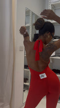 Carica l&#39;immagine nel visualizzatore di Gallery, RED V JUMPSUIT LIGHTWEIGHT LYCRA
