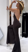 Carica l&#39;immagine nel visualizzatore di Gallery, DARK BROWN COLOR V JUMPSUIT LIGHTWEIGHT LYCRA
