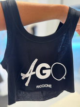 Carica l&#39;immagine nel visualizzatore di Gallery, BLACK LOGO CROP TANK TOP
