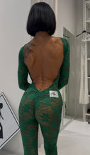 Carica l&#39;immagine nel visualizzatore di Gallery, GREEN LONG SLEEVE JUMPSUIT
