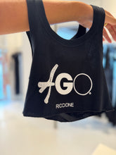 Carica l&#39;immagine nel visualizzatore di Gallery, BLACK LOGO CROP TANK TOP
