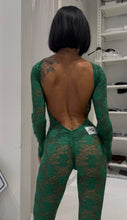 Carica l&#39;immagine nel visualizzatore di Gallery, GREEN LONG SLEEVE JUMPSUIT
