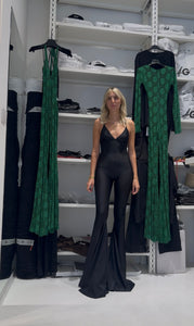 FLARED TRIANGLE JUMPSUIT